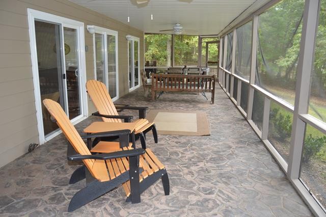 Screened Patio Lake Front Side 